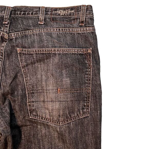 Calvin Klein Jeans Men's 71194 Rigid Denim Boot Cut Jeans Gray Size W36 - Picture 8 of 13